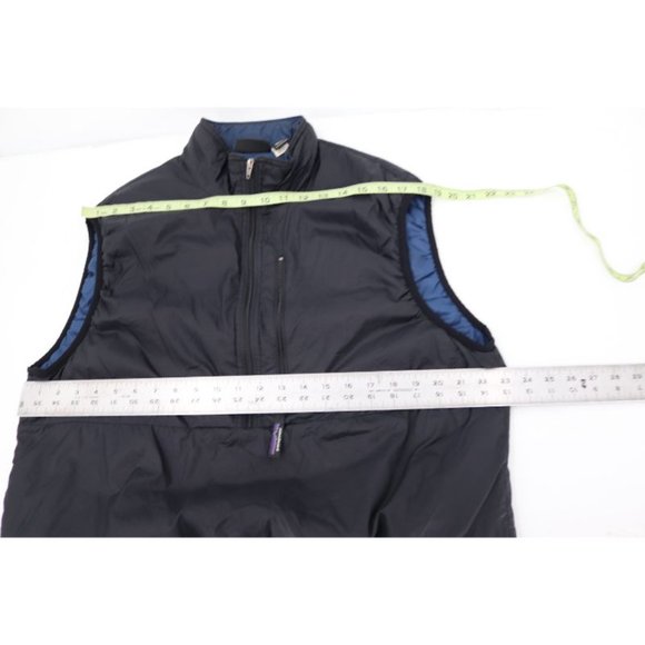 patagonia vest Men's medium Retro hipster puffball vest black nylon puffer - Picture 13 of 16